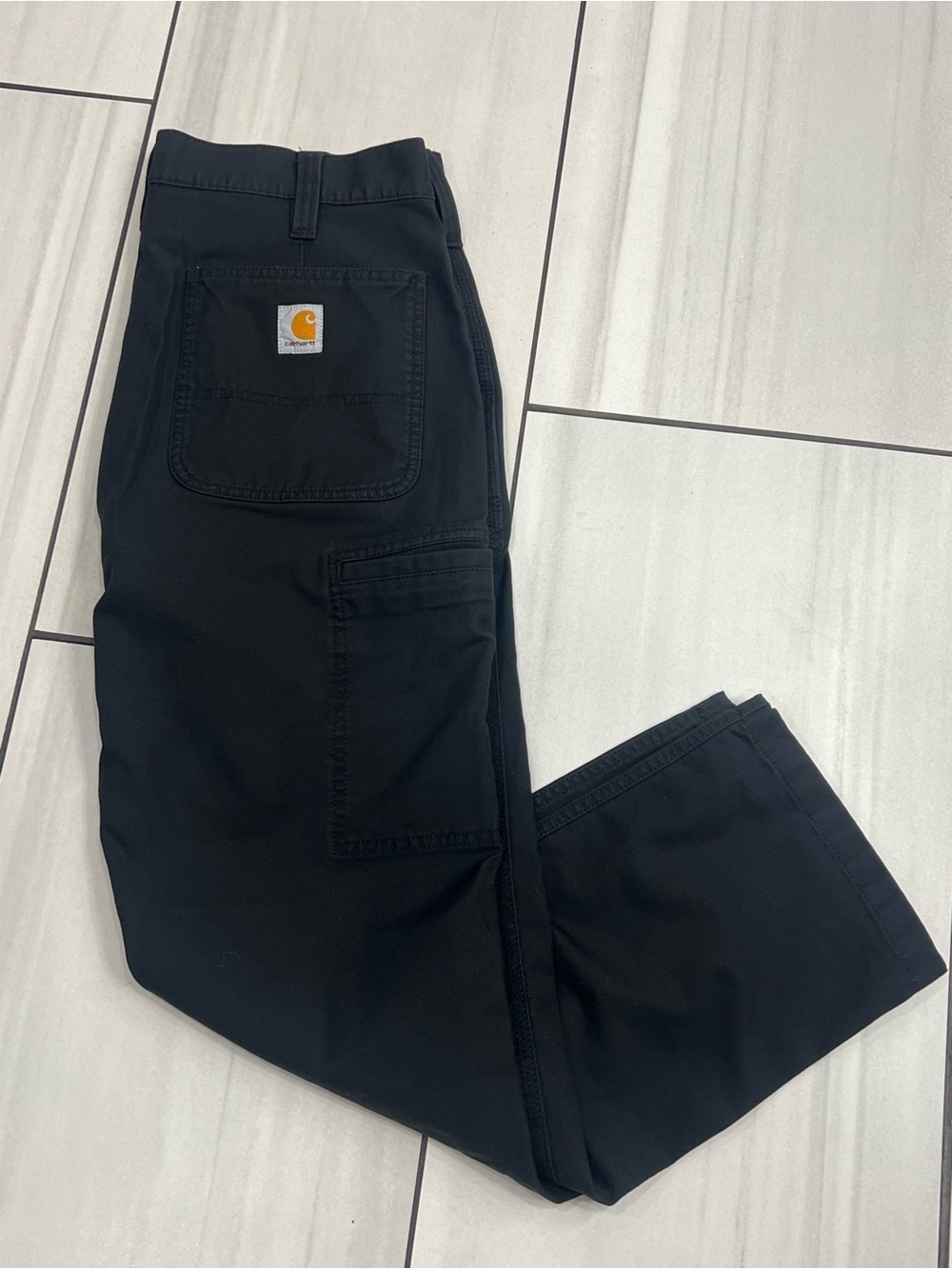 Carhartt Rugged Flex Relaxed Fit Canvas Cargo Work Pants Black 34x30 never worn